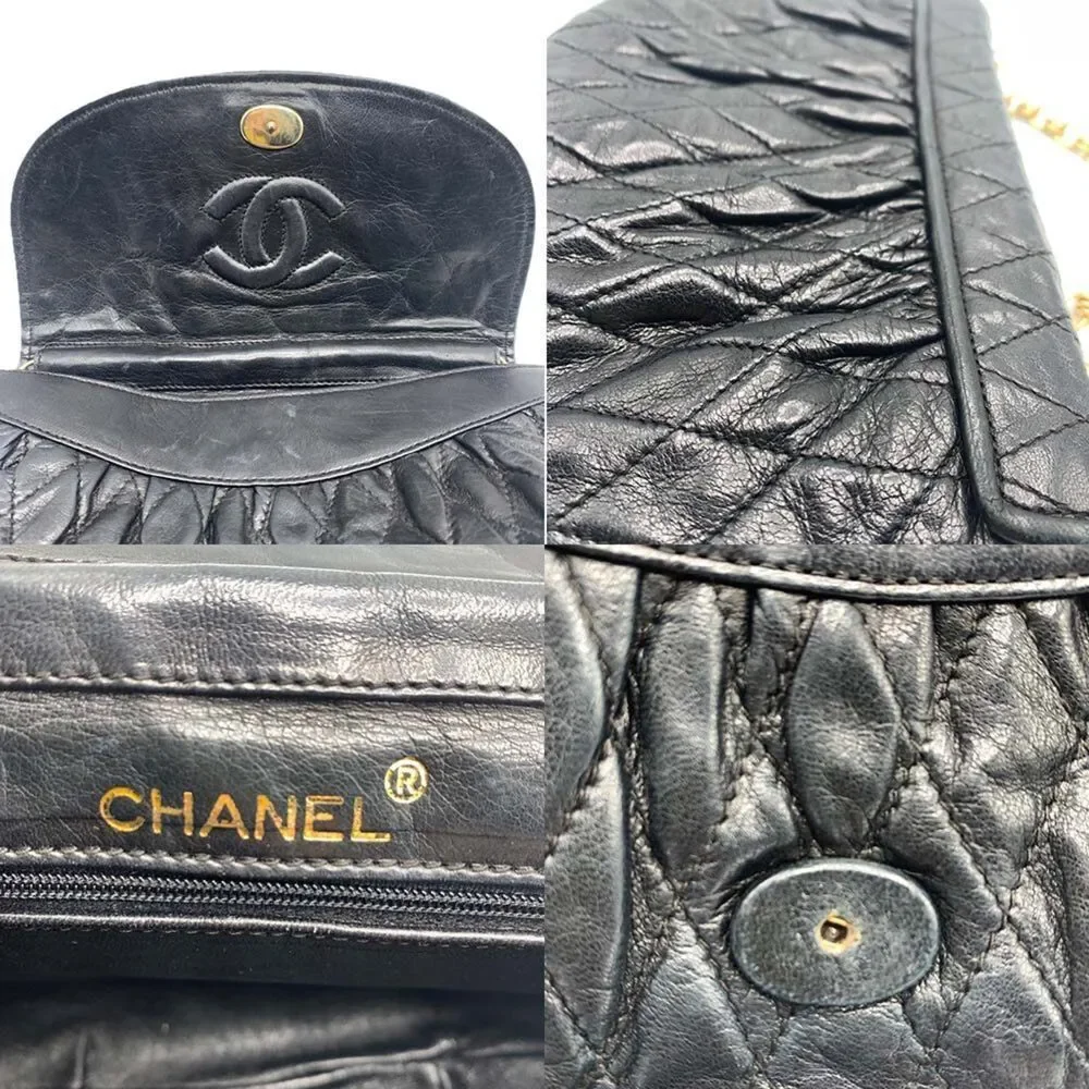 CHANEL Lambskin Leather Shoulder Bag